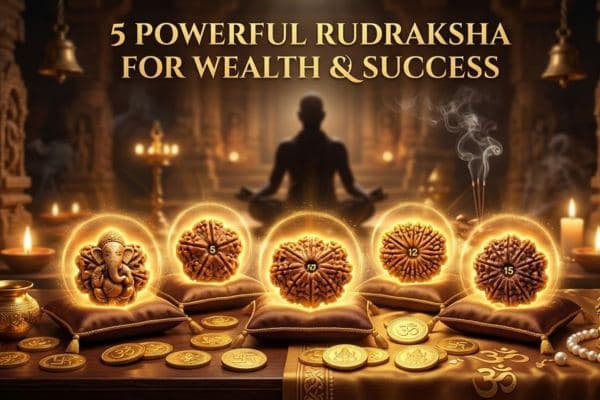 5 Powerful Rudraksha for Wealth & Success.
